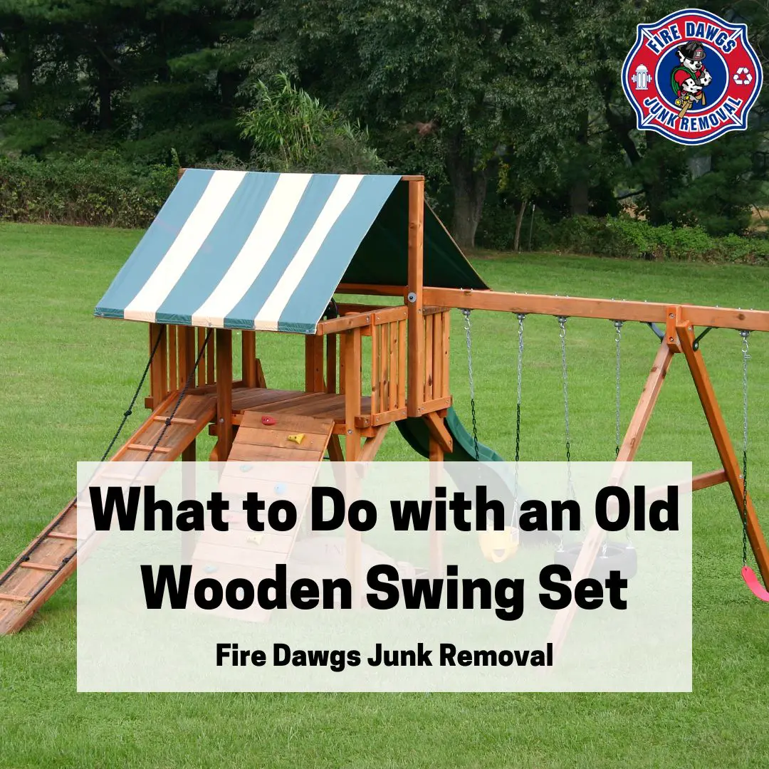 A Graphic for What to Do with an Old Wooden Swing Set
