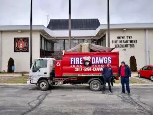 Indianapolis Live Fire Training Donations from Fire Dawgs