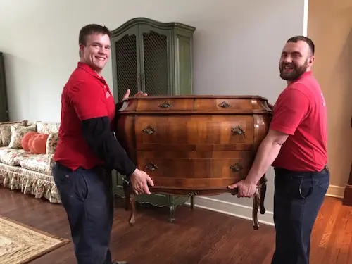 a picture of furniture moving in bloomington