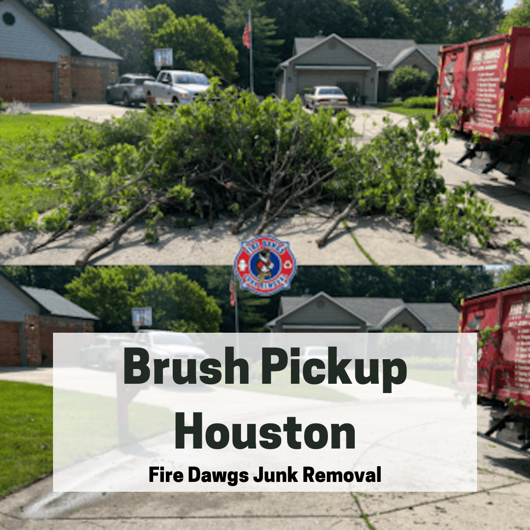 A Graphic of Brush Pickup in Houston
