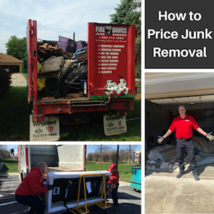 how to price junk removal picture collage