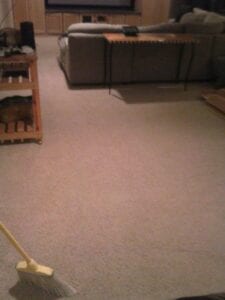 a cleaned out basement 