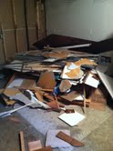 Basement cleanout in Noblesville After