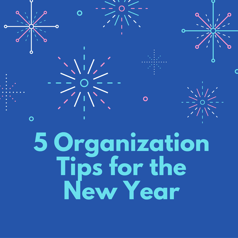 organization tips for the new year