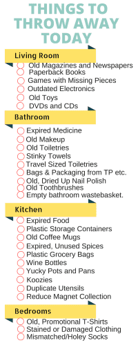 Things To Throw Away today infographic