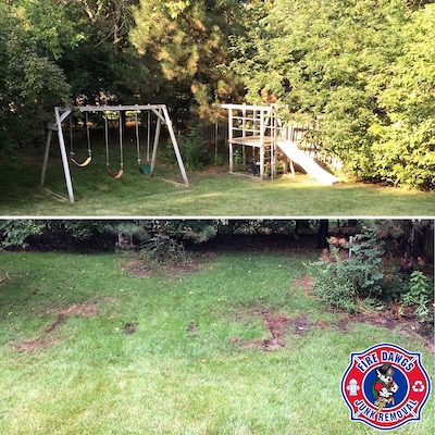 how much does swing set removal cost
