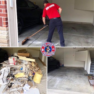 before and after picture of Remodeling Debris Removal Indianapolis
