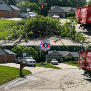 A Picture of a Brush Removal in Bloomington