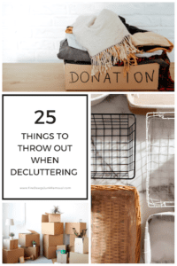 picture of what to throw out when decluttering