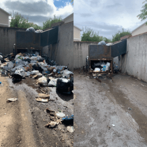 Apartment Trash Clean Up in Muncie