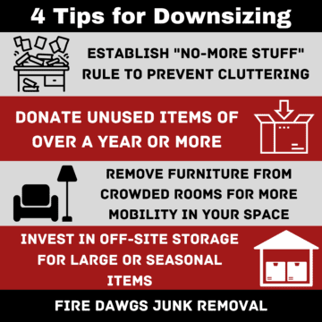 An infographic for downsizing help in Indianapolis