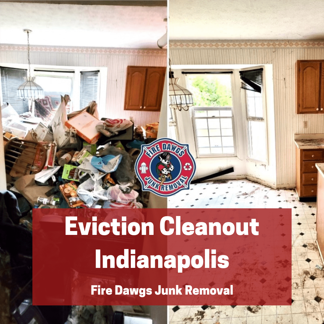 A graphic of an Eviction Cleanout Indianapolis