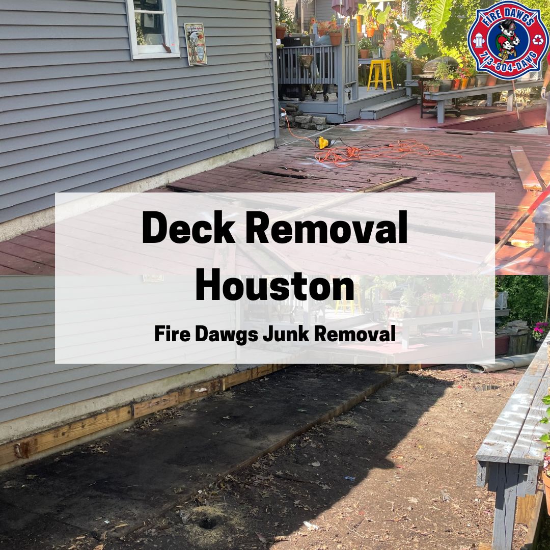 A Graphic of a Deck Removal Houston