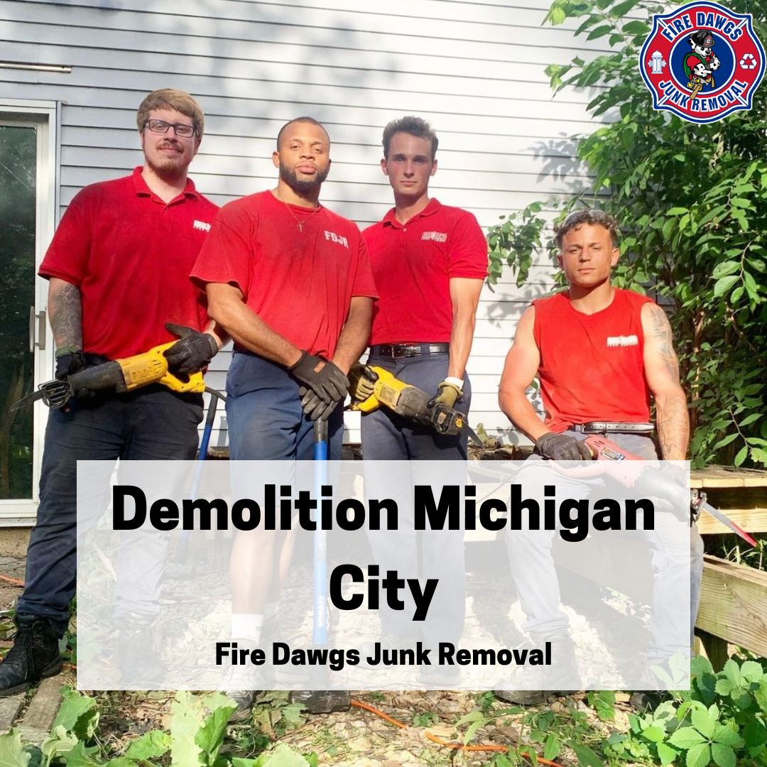 A graphic of Demolition Michigan City