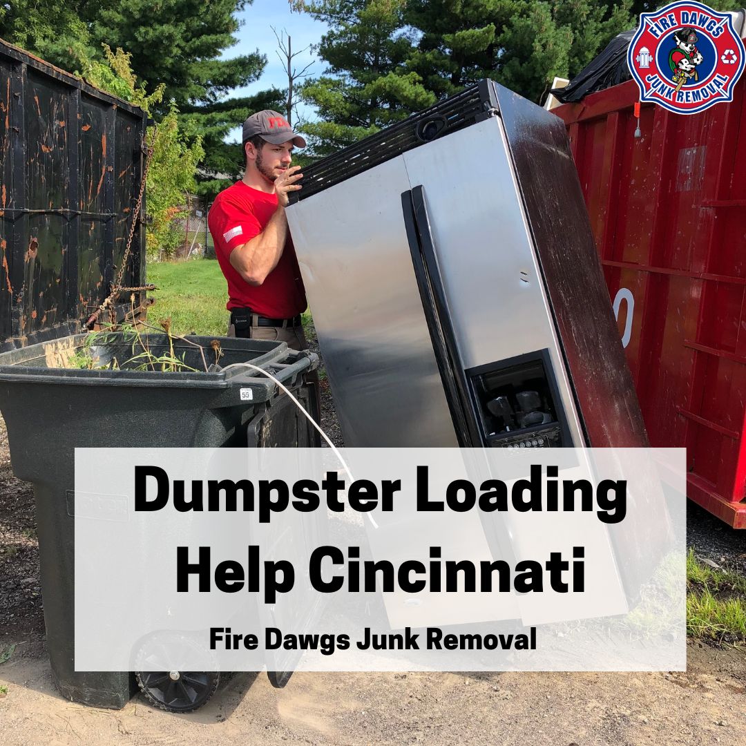A Graphic of Dumpster Loading Help Cincinnati