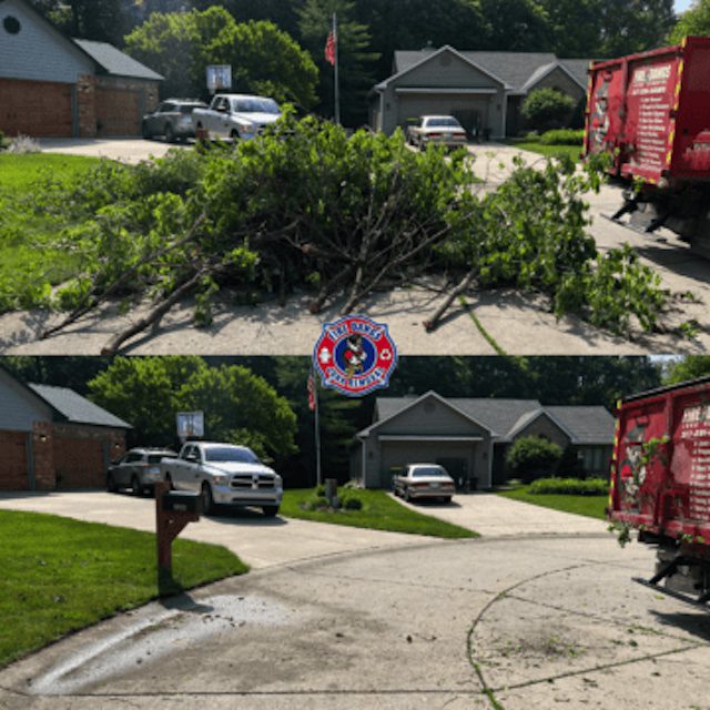 A Picture of a Landscaping Cleanup Louisville