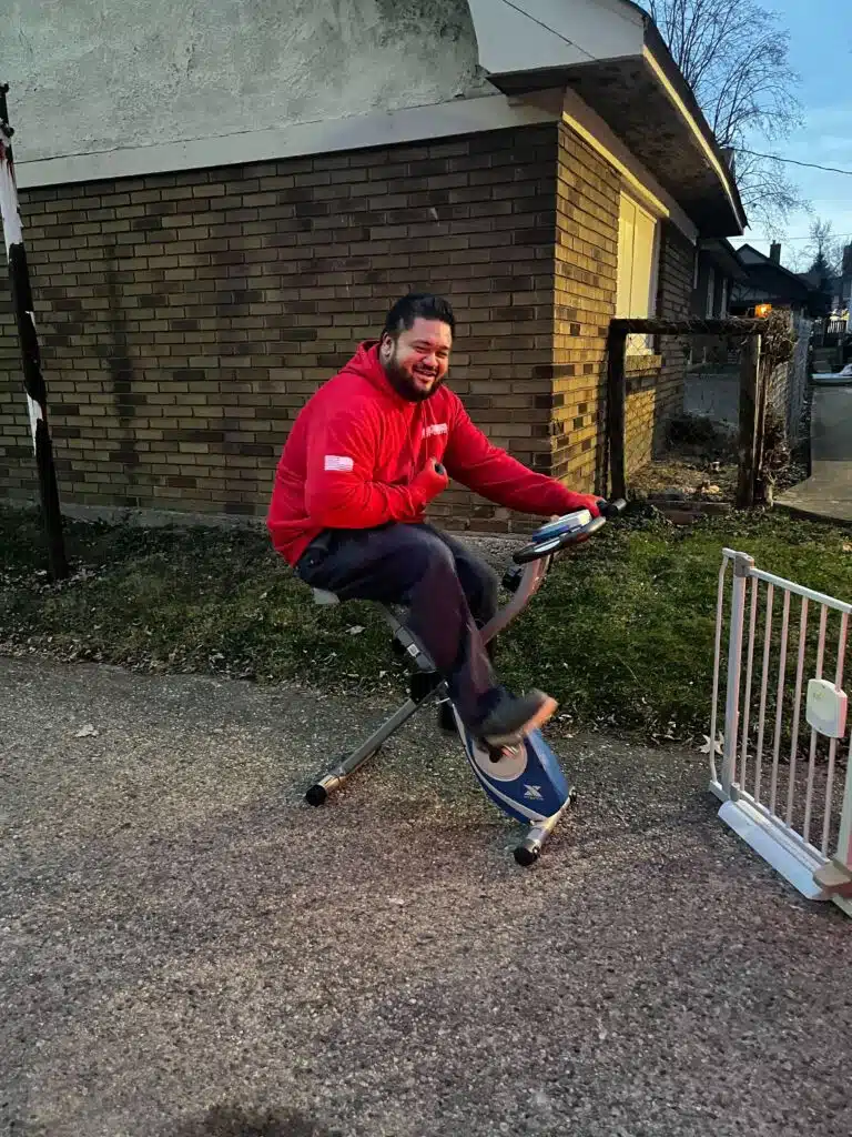 Fire Dawgs crew providing professional junk removal services in Indianapolis with a truck loaded for a residential cleanout