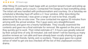 Fire Dawgs Junk Removal review made our week 